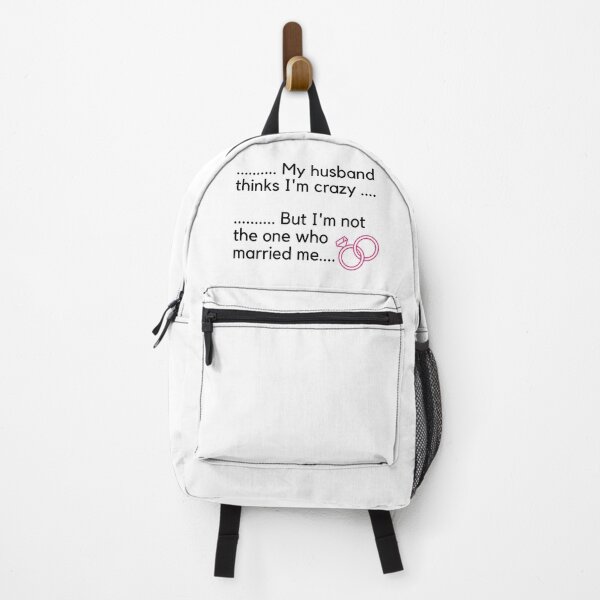 Item preview, My Husband Thinks Im Crazy, Marriage 14 Feb 2021 Valentines Day Black Ink designed and sold by KananiandKiki.