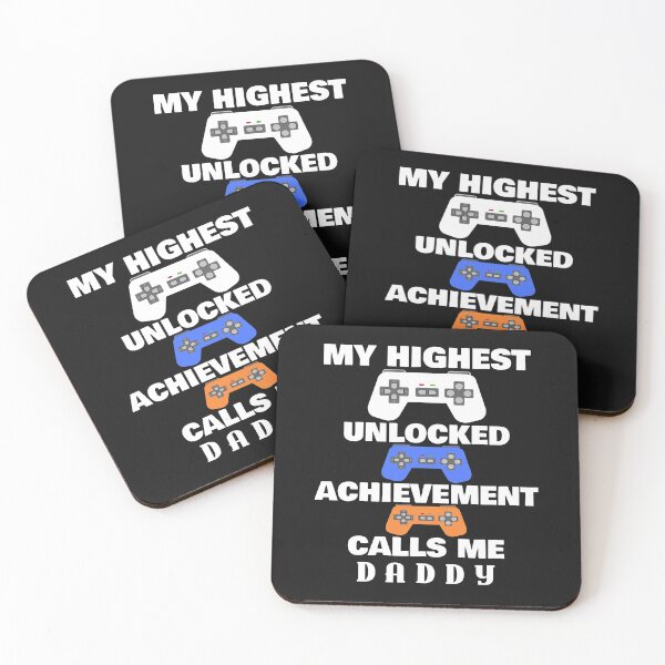 Item preview, My Highest Unlocked Achievement Calls Me Daddy Gamer Dad designed and sold by SharpThreadZ.