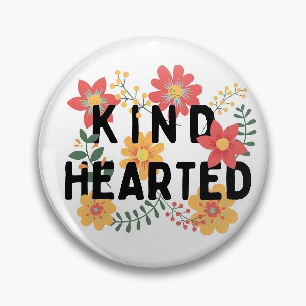 Item preview, Kind Hearted (black) floral designed and sold by Emily Bickell.