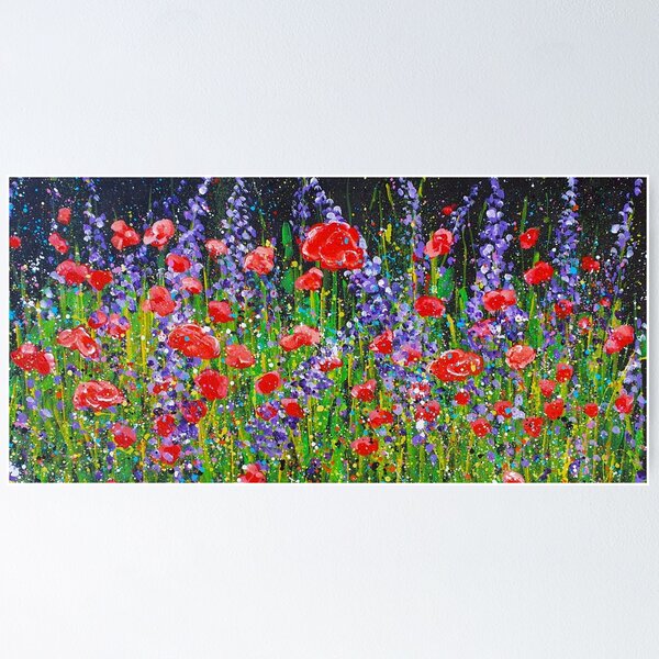 Item preview, Poppies and Lavender designed and sold by Benjamin Heffernan.