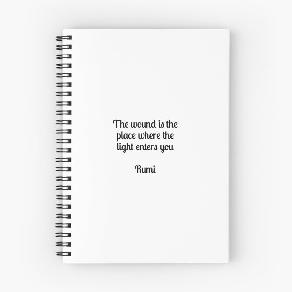 Item preview, The wound is the place where the Light enters you - Rumi quotes designed and sold by Inspirationmotivation.