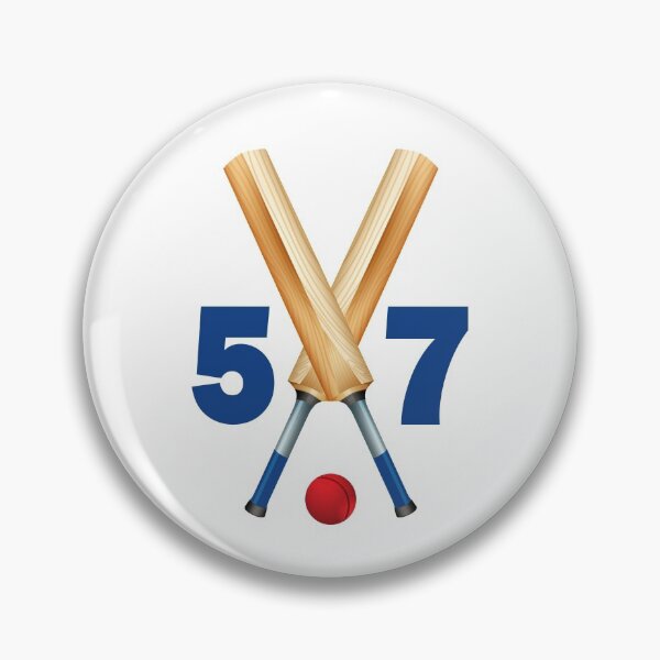 Item preview, Cricket number 57 - fifty seven with bats and ball designed and sold by AllShirts21.