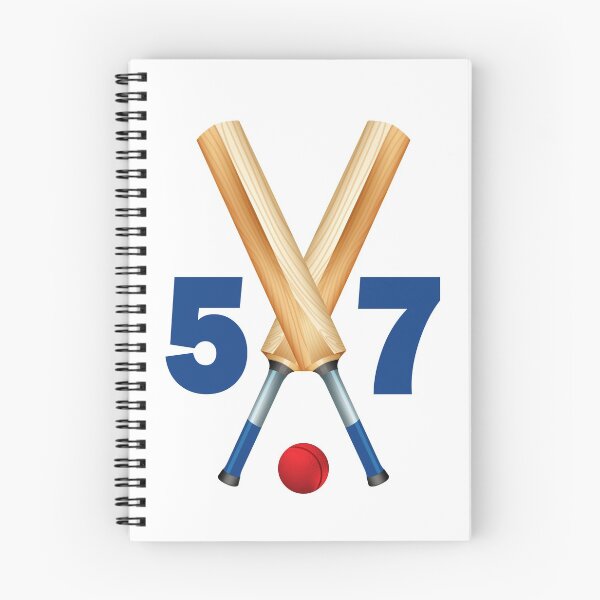 Item preview, Cricket number 57 - fifty seven with bats and ball designed and sold by AllShirts21.