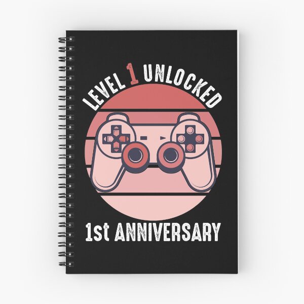 Item preview, Level 1 Unlocked 1st Anniversary designed and sold by RandomStuffShop.