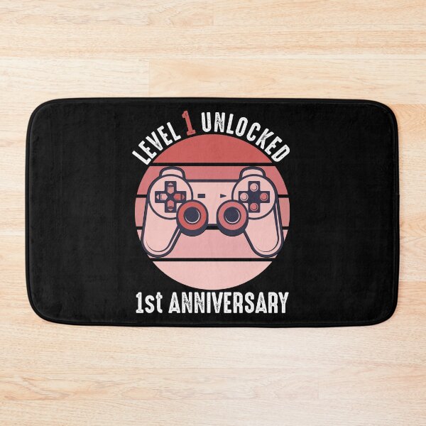 Item preview, Level 1 Unlocked 1st Anniversary designed and sold by RandomStuffShop.