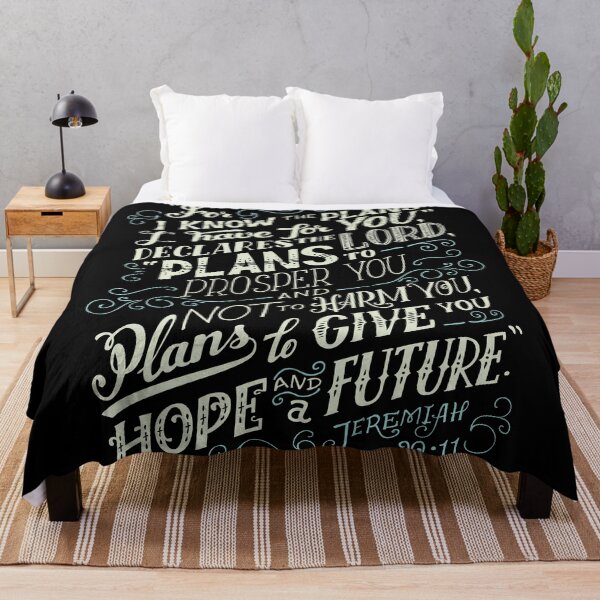 Item preview, For I Know The Plans I Have For You Declares The Lord Plans To Prosper You And Not To Harm You Plans To Give You Hope And A Future Jeremiah 29:11 designed and sold by FiveNiches.