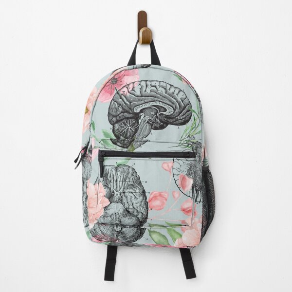 Item preview, Sage Green Brain Anatomy Flower Pattern  designed and sold by allexieee.