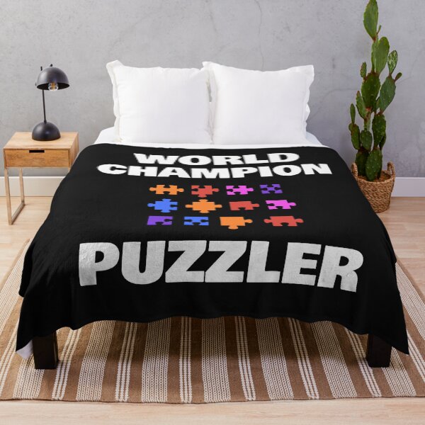 Item preview, World Champion Jigsaw Puzzler Puzzle Lover designed and sold by SharpThreadZ.