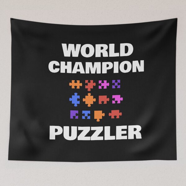 Item preview, World Champion Jigsaw Puzzler Puzzle Lover designed and sold by SharpThreadZ.