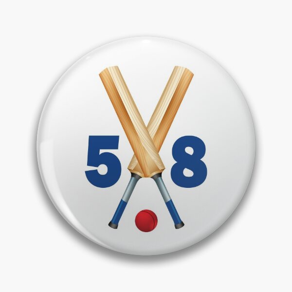 Item preview, Cricket number 58 - fifty eight with bats and ball designed and sold by AllShirts21.