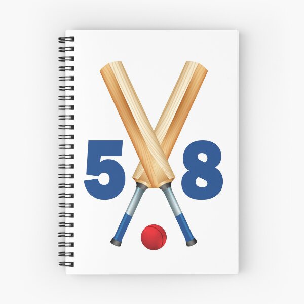 Item preview, Cricket number 58 - fifty eight with bats and ball designed and sold by AllShirts21.