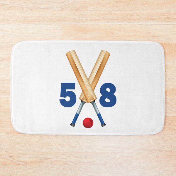 Item preview, Cricket number 58 - fifty eight with bats and ball designed and sold by AllShirts21.