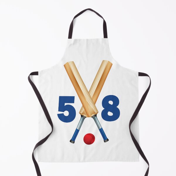 Item preview, Cricket number 58 - fifty eight with bats and ball designed and sold by AllShirts21.