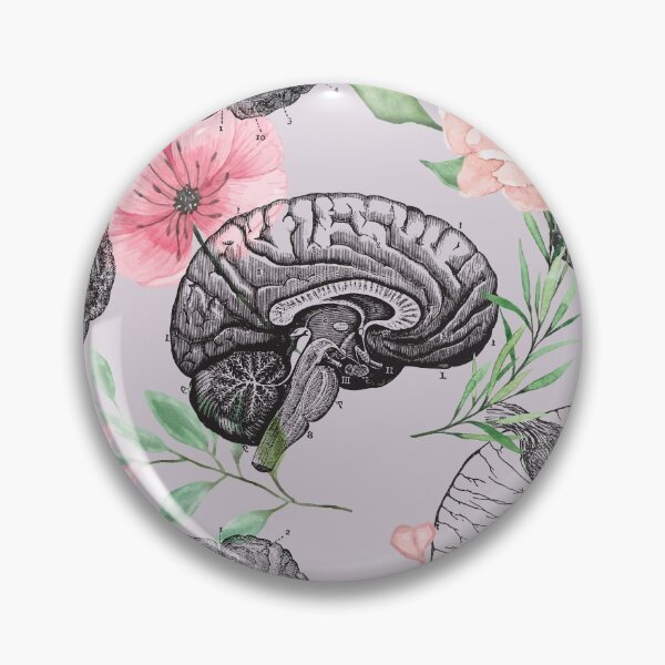 Item preview, Lavender Brain Anatomy Flower Pattern  designed and sold by allexieee.