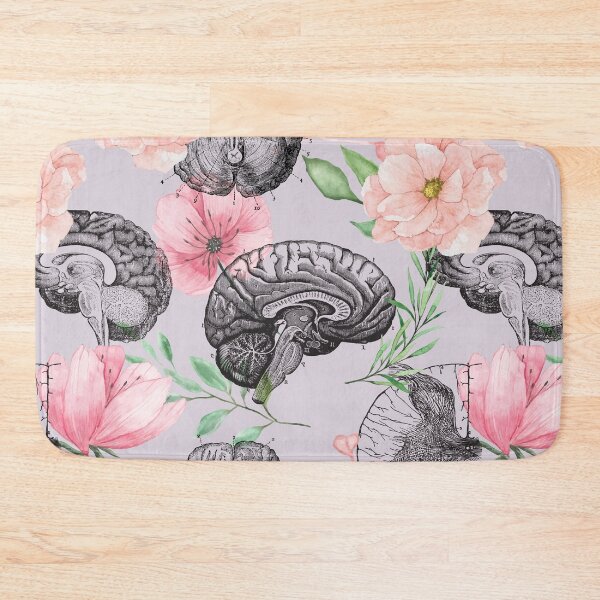 Item preview, Lavender Brain Anatomy Flower Pattern  designed and sold by allexieee.