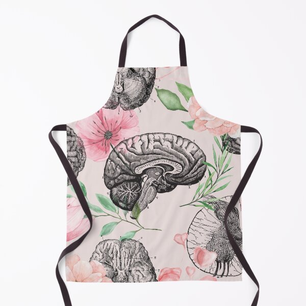 Item preview, Pink Brain Anatomy Flower Pattern designed and sold by allexieee.