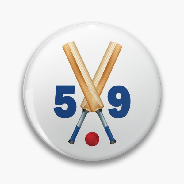 Item preview, Cricket number 59 - fifty nine with bats and ball designed and sold by AllShirts21.