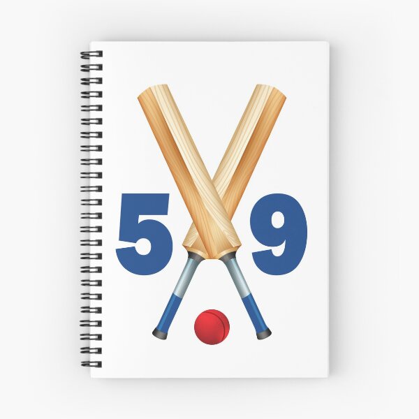 Item preview, Cricket number 59 - fifty nine with bats and ball designed and sold by AllShirts21.