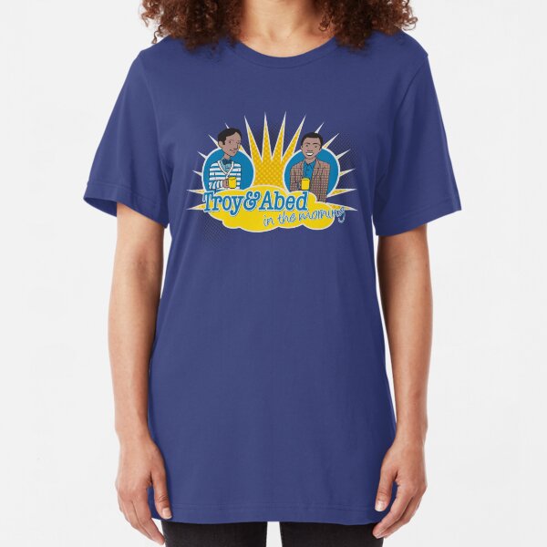 Troy and Abed in the Morning Slim Fit T-Shirt