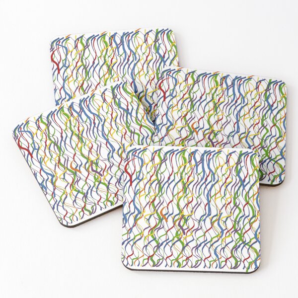 Item preview, Multi-color Hanging Ribbons Design designed and sold by ThisNThatImages.