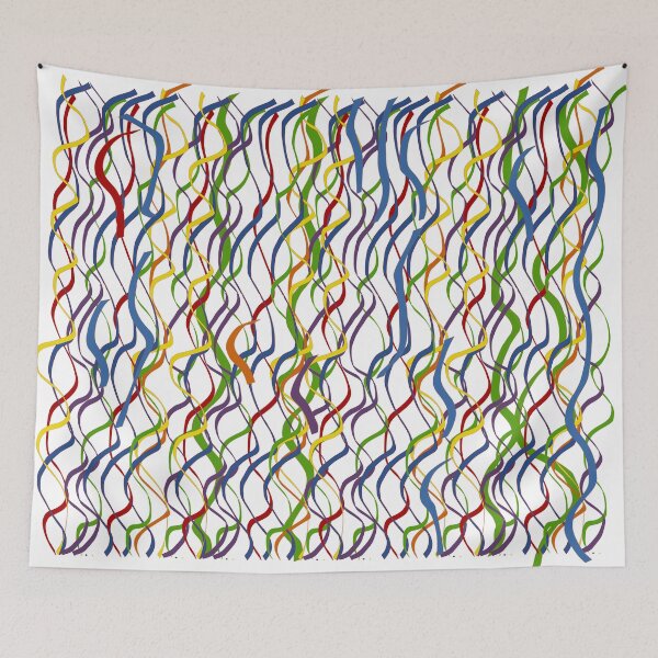 Item preview, Multi-color Hanging Ribbons Design designed and sold by ThisNThatImages.