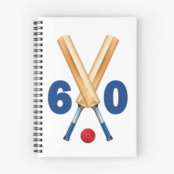 Item preview, Cricket number 60 - sixty with bats and ball designed and sold by AllShirts21.