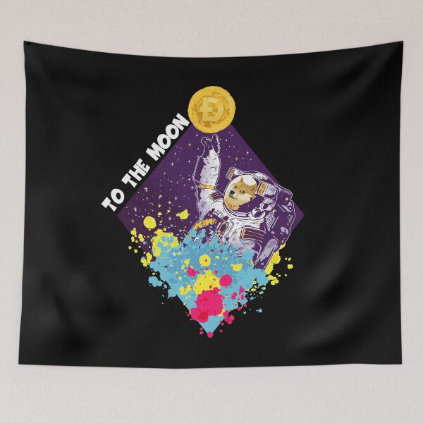 Artikelvorschau, Dogecoin Shirt Logo Dogecoin zum Mond Shirt entworfen und verkauft von Mytoonsquad.