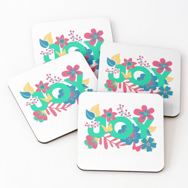 Item preview, Joy Floral Spring Design with Butterflies and Leaves  designed and sold by InkItStudio.
