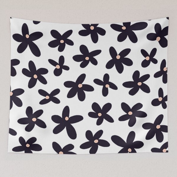 Item preview, Modern sweet black flowers designed and sold by Mygeneration.
