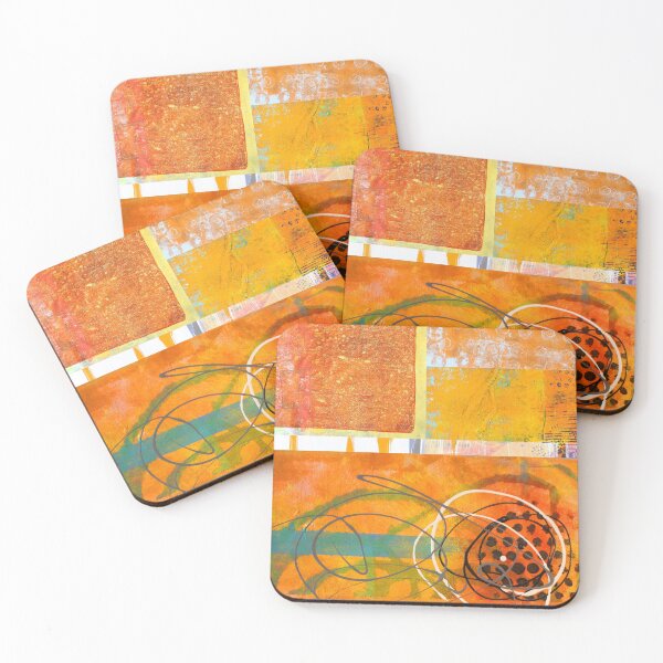 Item preview, Orange Collage Abstract Art designed and sold by NancyMerkle.