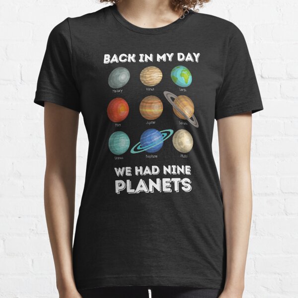 Aslgisy Back in My Day Nine Planet Casual T-Shirt Short Sleeve for Kids Aslgisy Back in My Day Nine Planet Casual T-Shirt Short Sleeve for Kids