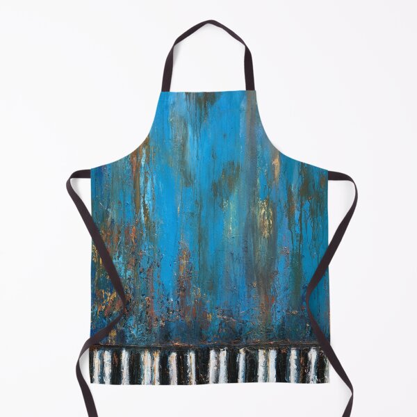 Item preview, Abstract Blue and Gold piano keyboard designed and sold by Tiffany Roy.