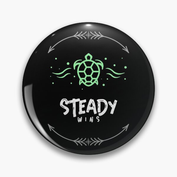 Item preview, Steady Wins turtle design designed and sold by KAB3.