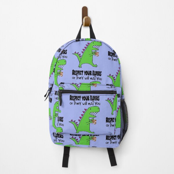 Item preview, Funny Green T-rex Dinosaur Respect your elders designed and sold by Nature's Fancy.