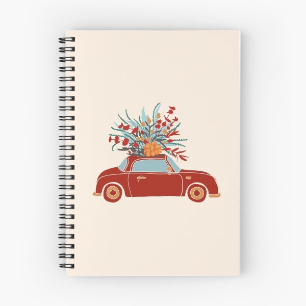 Item preview, Cute red car with flowers on top designed and sold by annetc-designs.