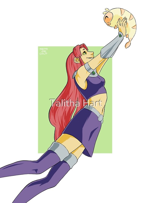 Starfire Ft Silkie By Talitha Hart Redbubble