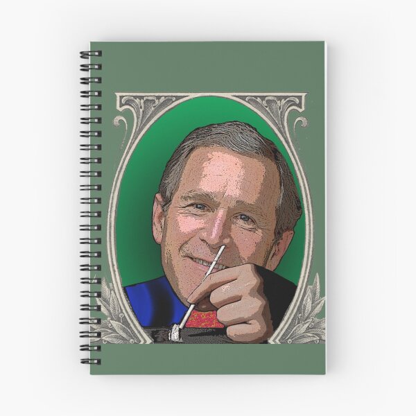 Item preview, George W Bush, snorting cocaine designed and sold by Justice Lightworker.