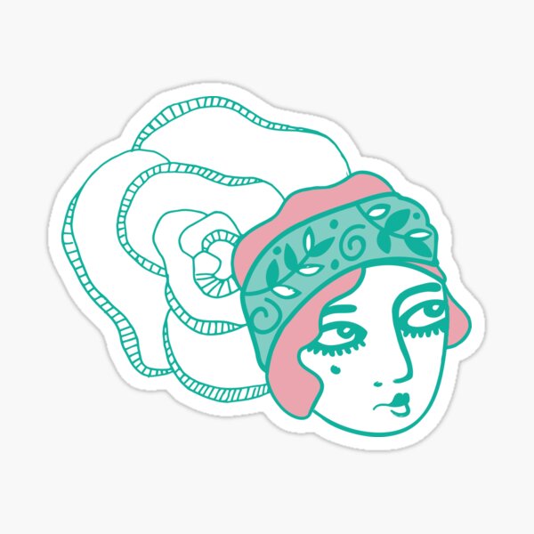 Folksy Flappers Sticker