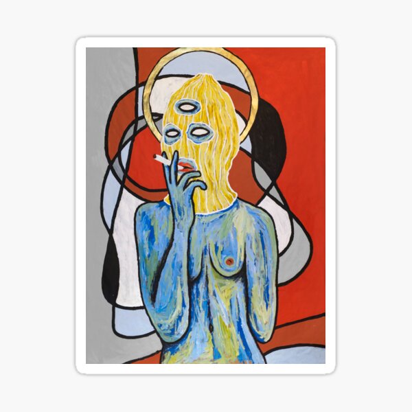 Virgen de la entropía Pegatina