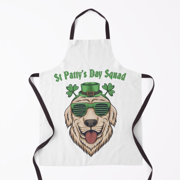 Item preview, Saint Patrick's Day Squad Group Party Animals Lucky Happy Golden Retriever Dog designed and sold by RKA-Products.