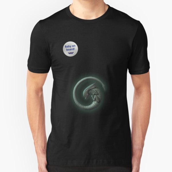 Alien on Board! Slim Fit T-Shirt