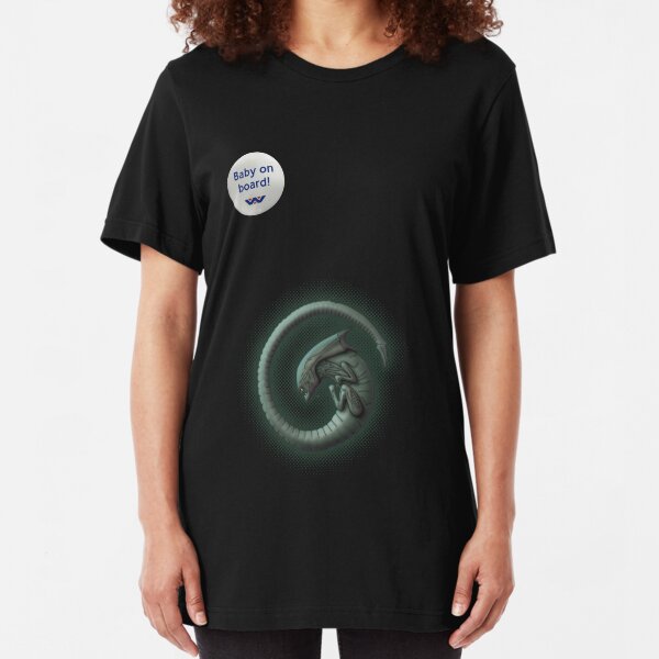 Alien on Board! Slim Fit T-Shirt
