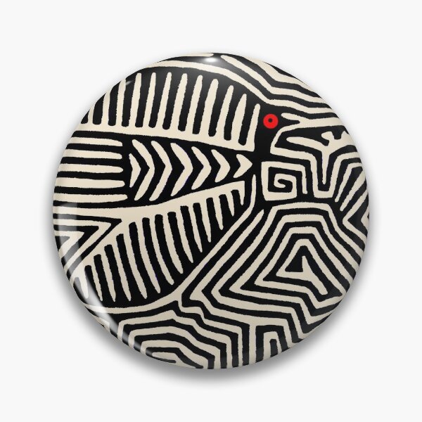 Item preview, Panama Kuna Indian Pajaro Mola - Black Ivory designed and sold by Esprit-Mystique.