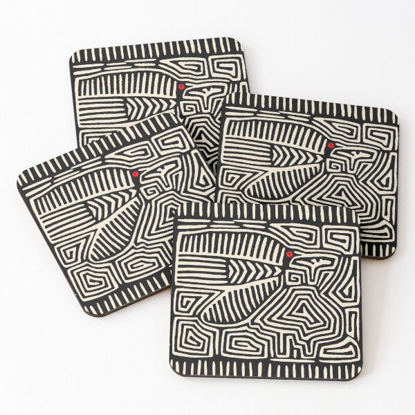 Item preview, Panama Kuna Indian Pajaro Mola - Black Ivory designed and sold by Esprit-Mystique.