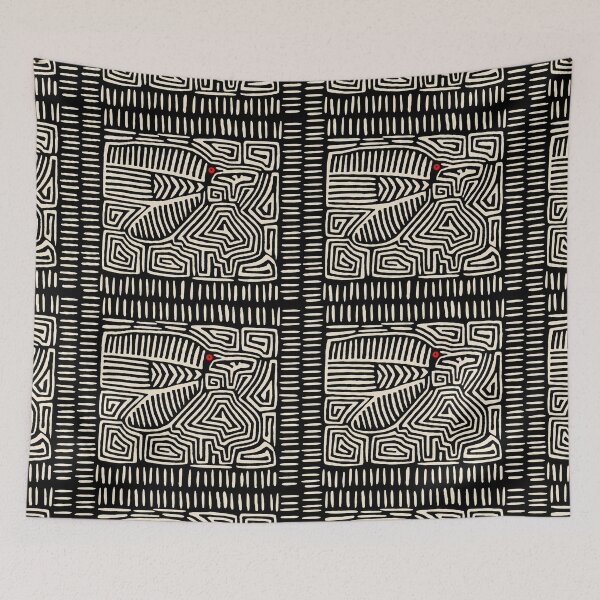 Item preview, Panama Kuna Indian Pajaro Mola - Black Ivory designed and sold by Esprit-Mystique.