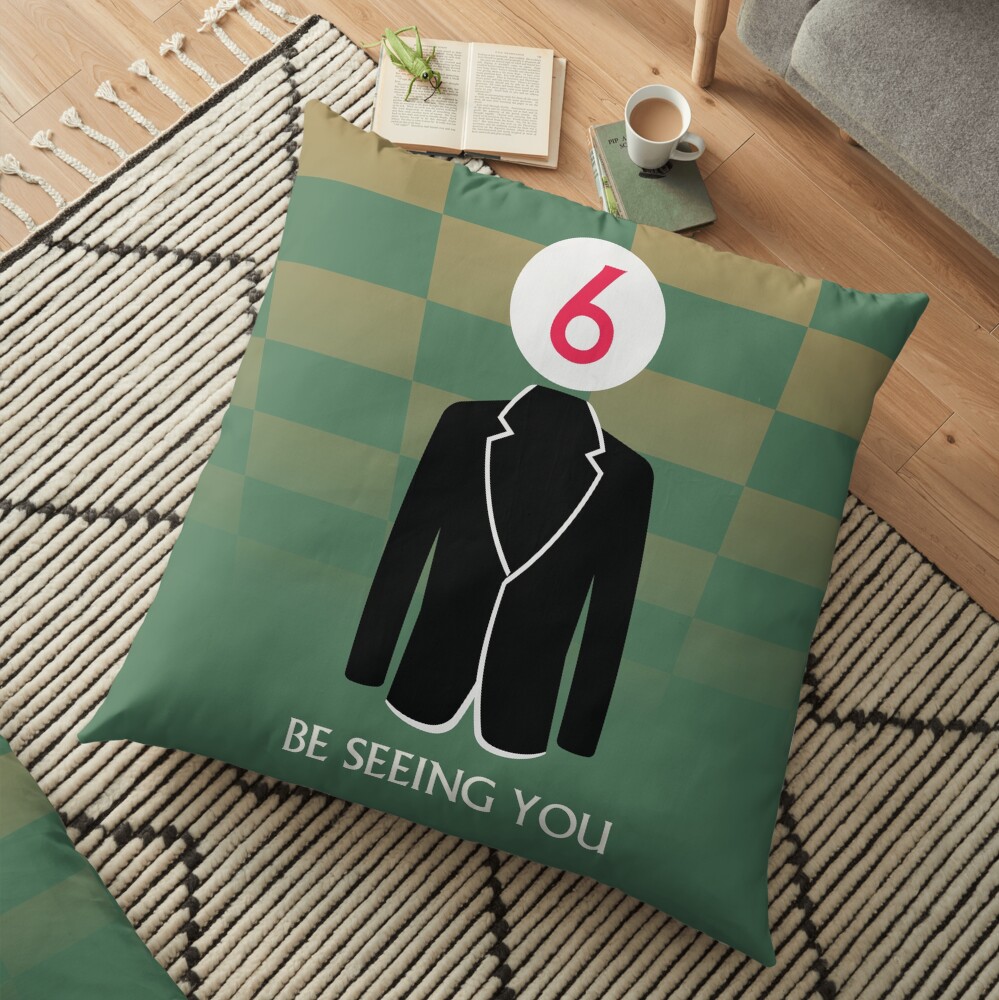 The Prisoner Be Seeing You Design Floor Pillow