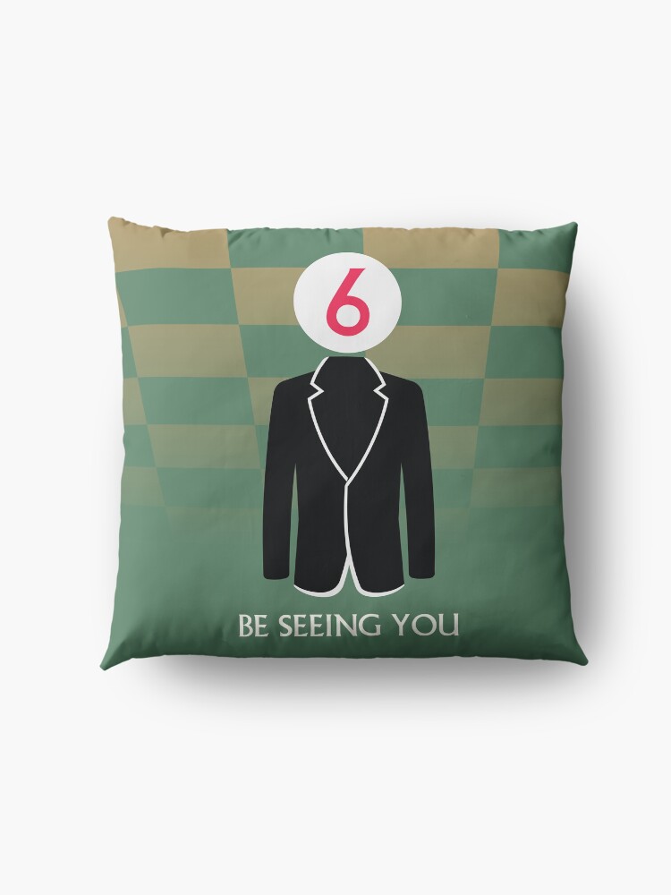 Alternate view of The Prisoner Be Seeing You Design Floor Pillow