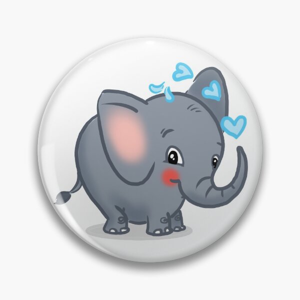 Artikelvorschau, Valentine Elefant, Elefant und Herzen, niedlicher Elefant, Elefantenbad entworfen und verkauft von Furkid Studio.