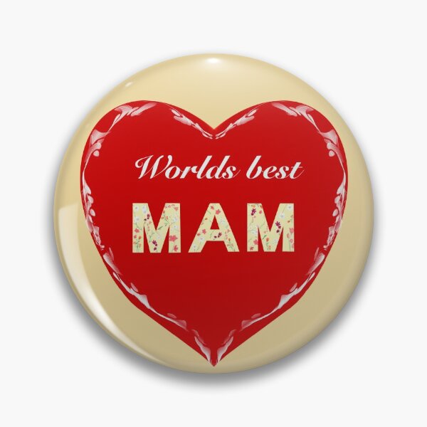 Item preview, Worlds best Mam red love heart designed and sold by Diane Hunter Art.