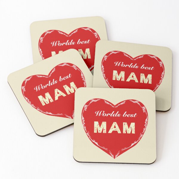 Item preview, Worlds best Mam red love heart designed and sold by Diane Hunter Art.